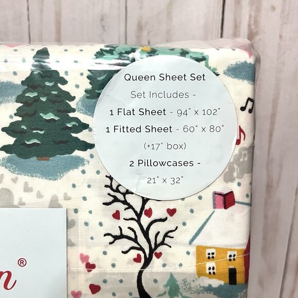 NEW!!! CATH KIDSTON 4 Piece "Shine Bright” Cream Queen Sheet Set🇬🇧 - Picture 5 of 10